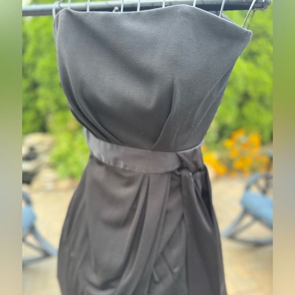 Halston Heritage Black Asymmetrical Dress - Picture 2 of 4